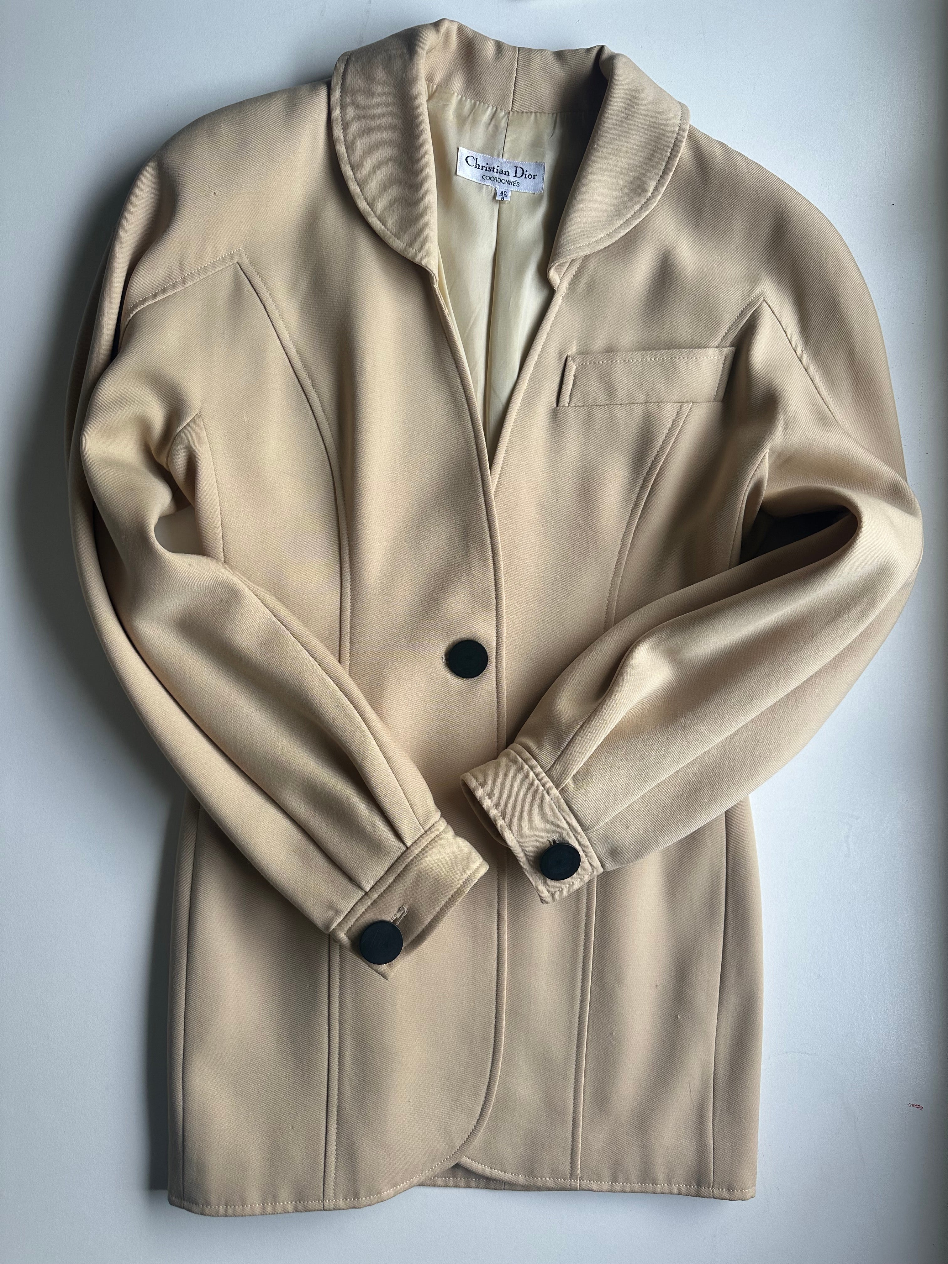 Christian Dior Coordonnés, Camel Wool Blazer, c. 1985–1990