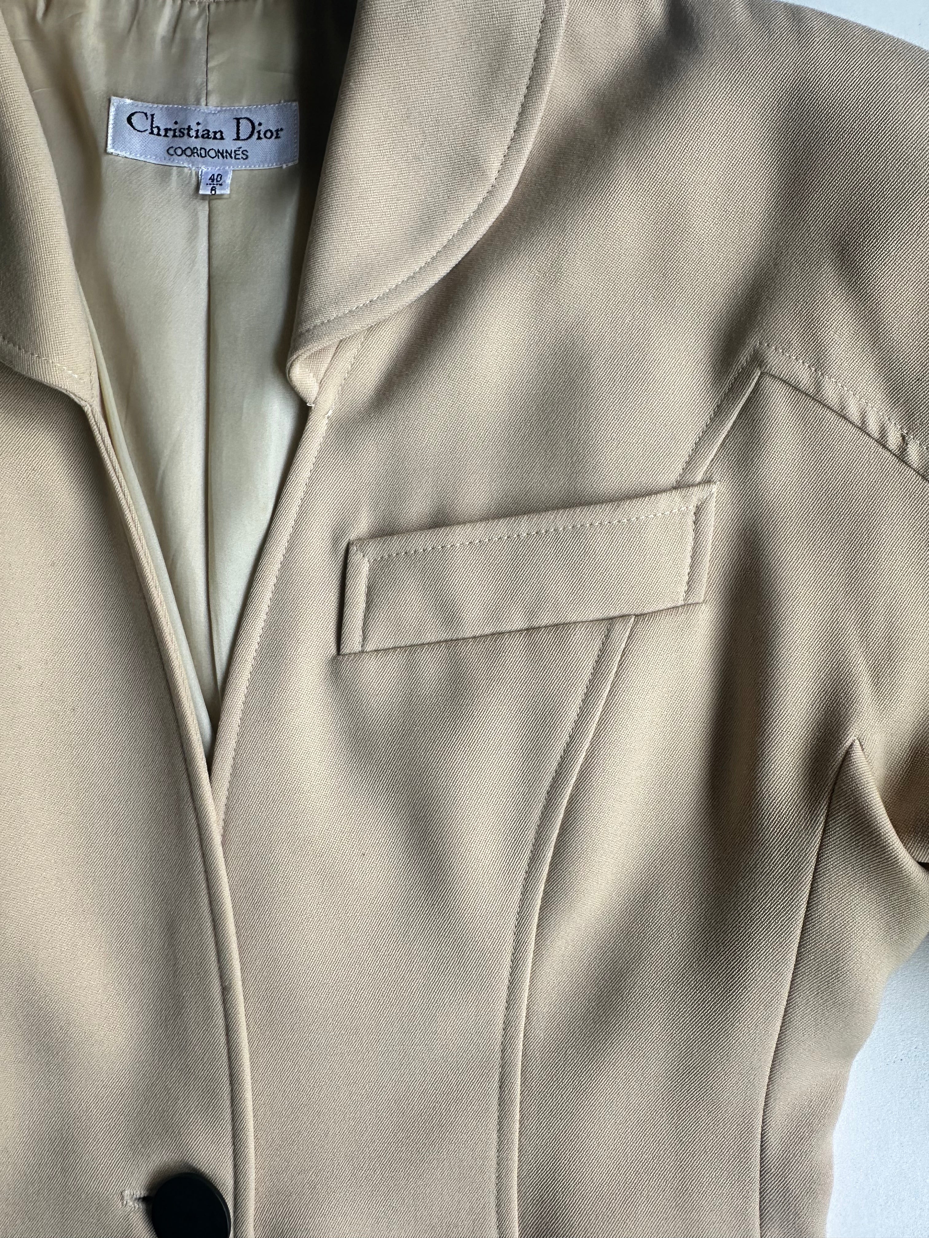 Christian Dior Coordonnés, Camel Wool Blazer, c. 1985–1990