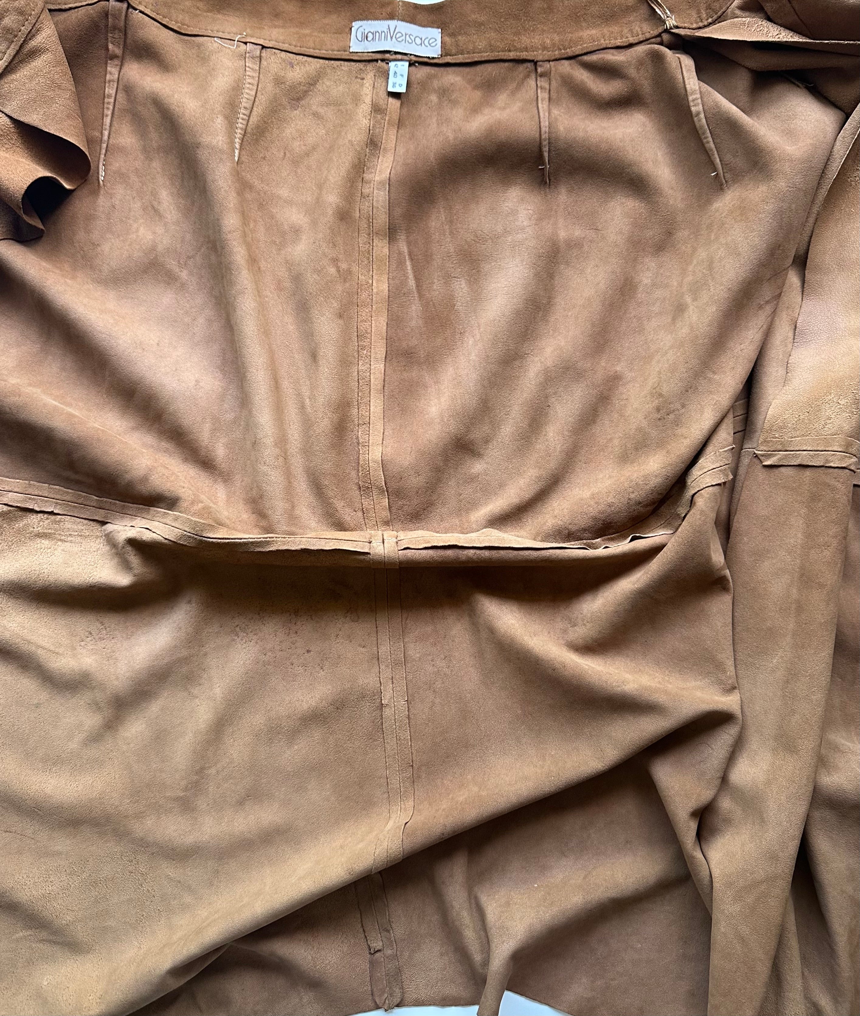 Gianni Versace — Suede Wrap Skirt, c. 1988–1993