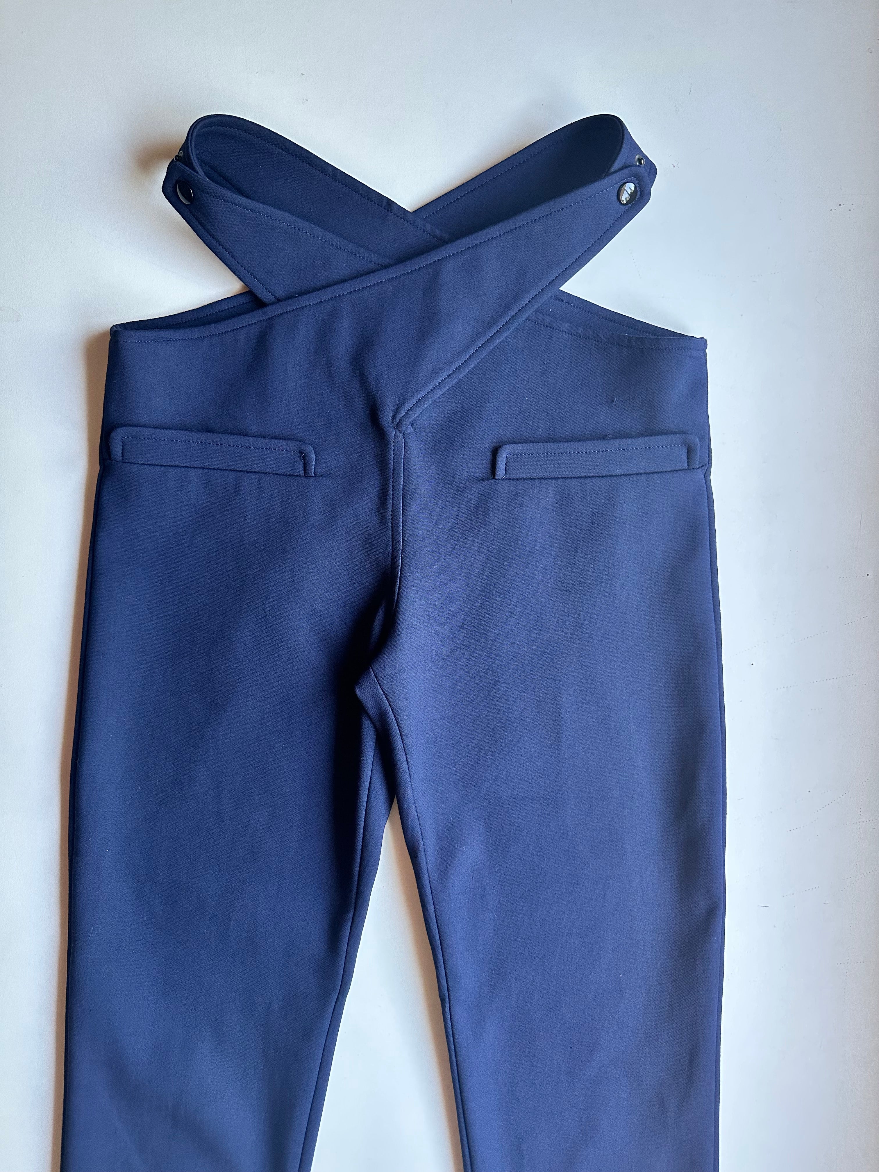 Courrèges Paris — Crossover Waistband Trousers, c. 1988–1995
