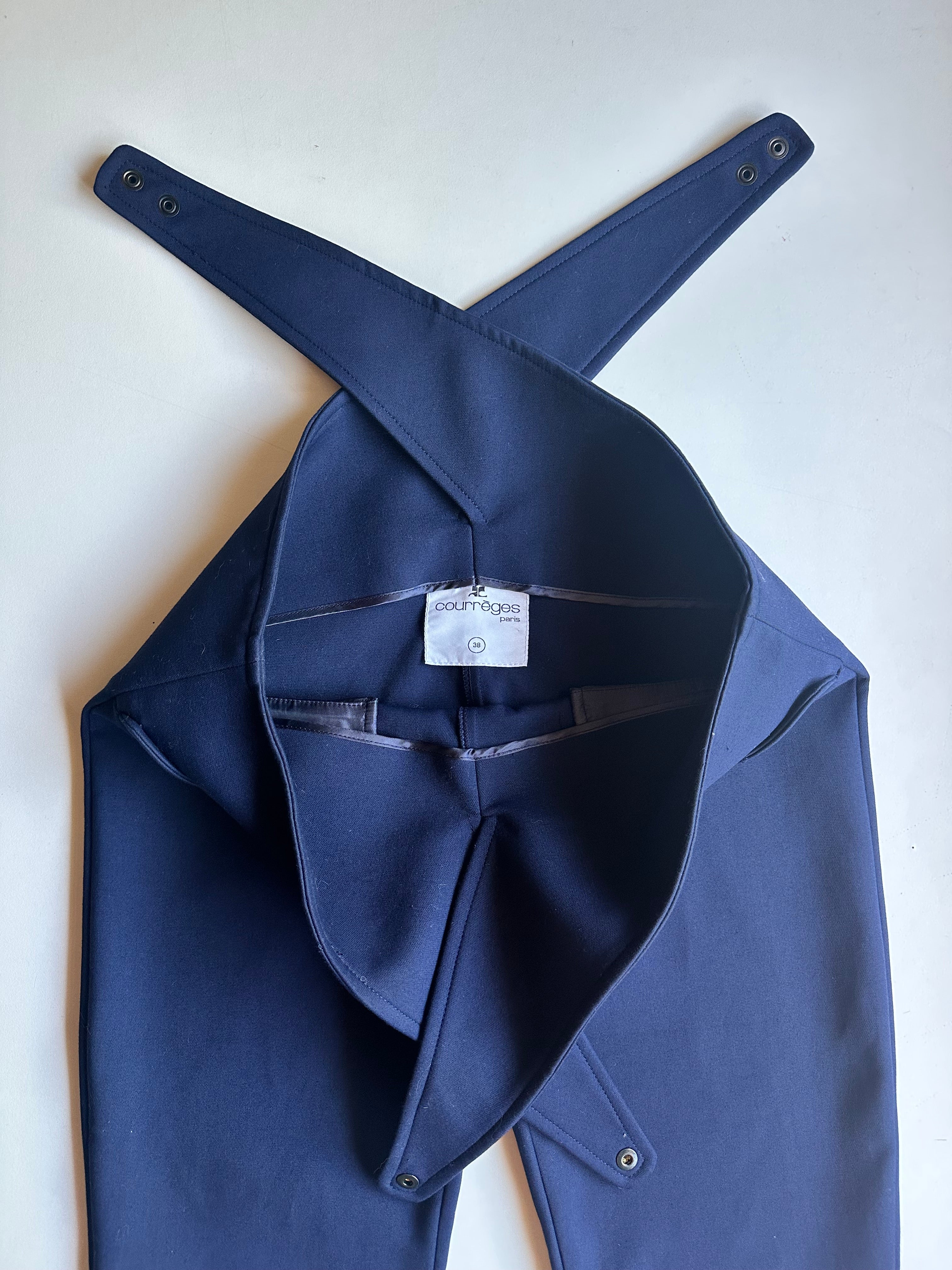 Courrèges Paris — Crossover Waistband Trousers, c. 1988–1995