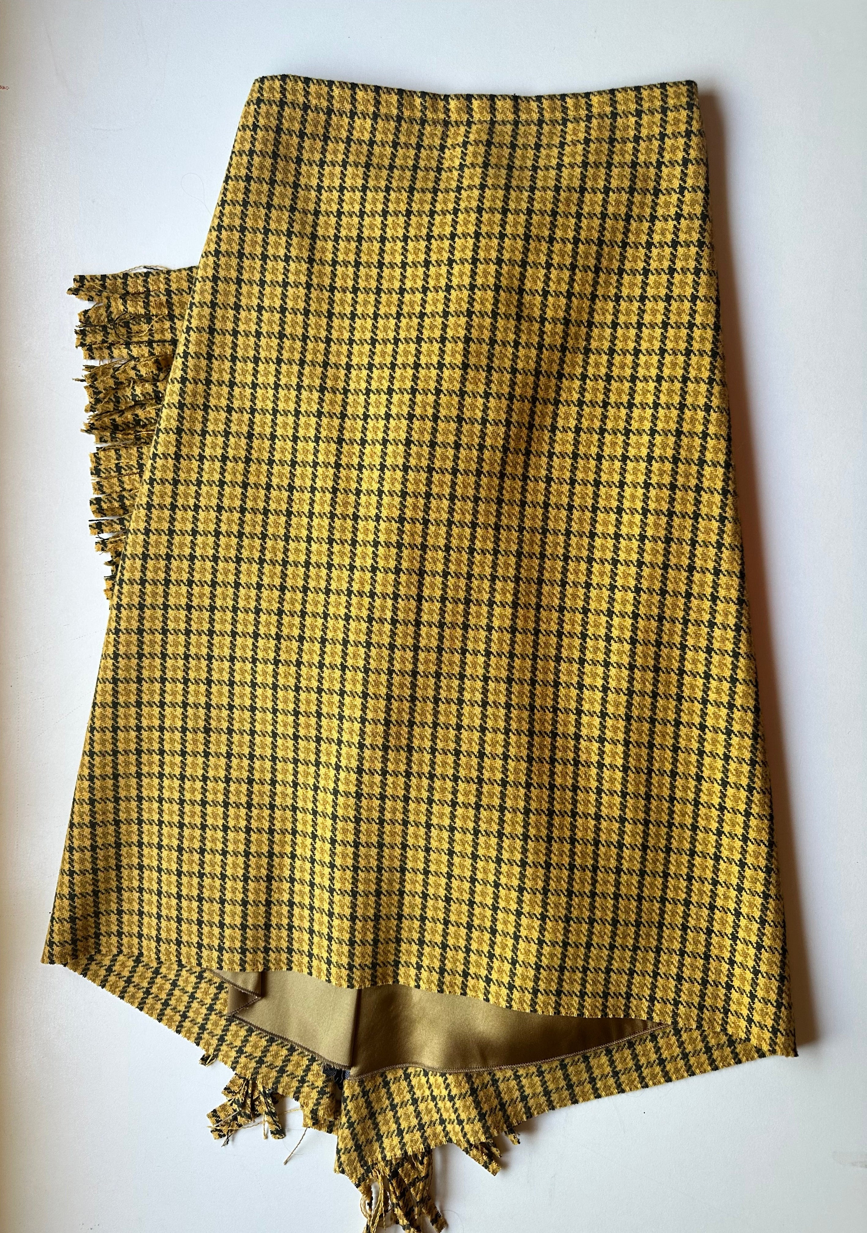 Balenciaga — Macro Houndstooth Wrap Skirt, c. 2017