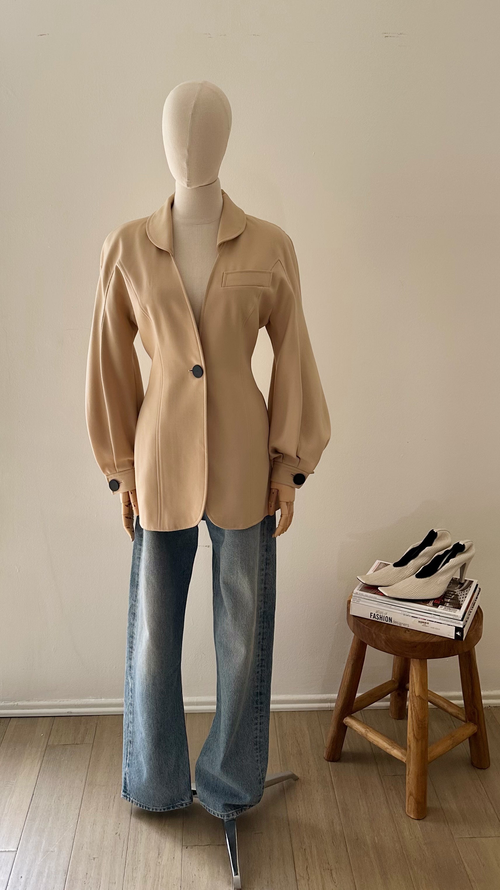 Christian Dior Coordonnés, Camel Wool Blazer, c. 1985–1990