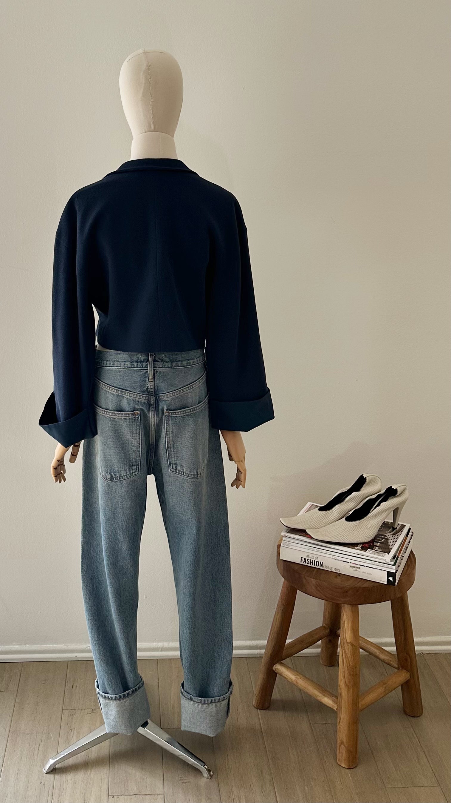 Chloé — Cropped Wool Crepe Blazer, c. 1990s