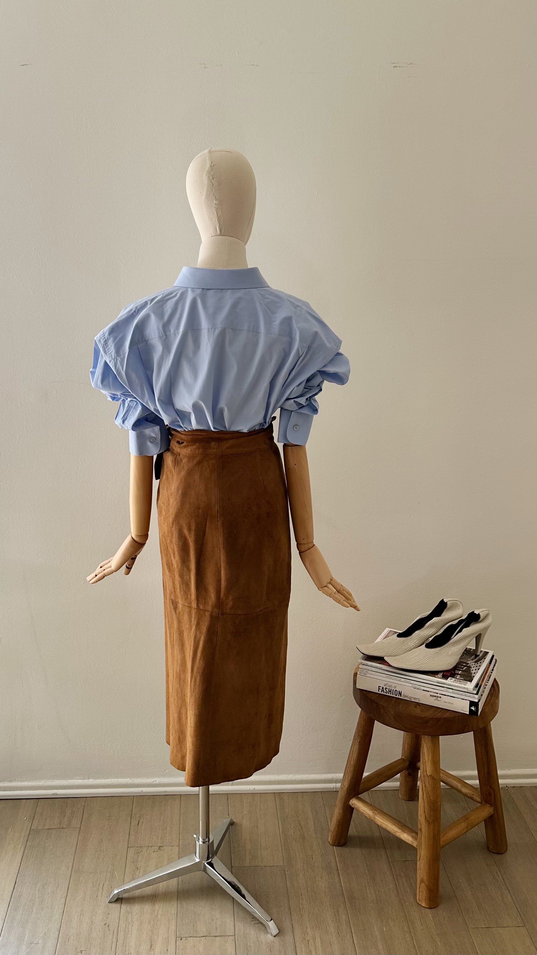 Gianni Versace — Suede Wrap Skirt, c. 1988–1993